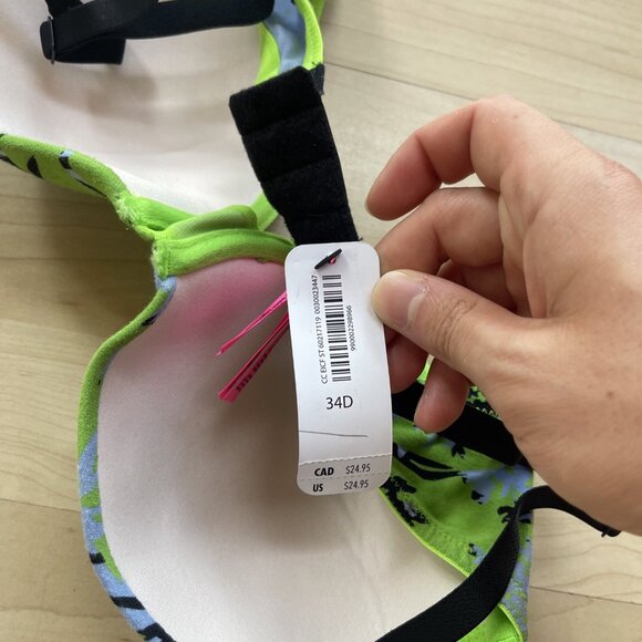 NEW La Senza Trocial Floral AOP Summer Remix Cotton Lightly Lined Demi Bra - Picture 11 of 15